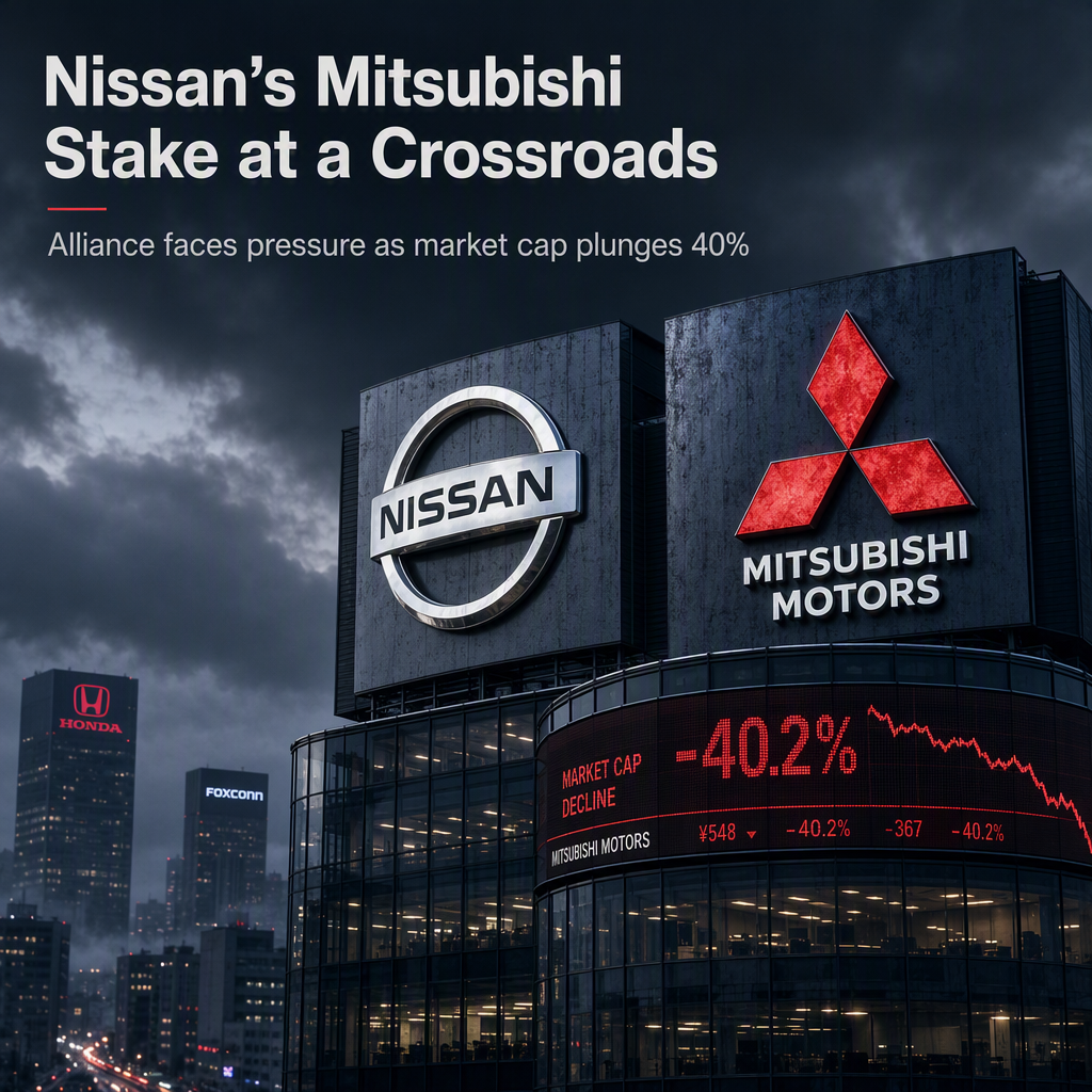 Nissan's Stake in Mitsubishi Motors Faces Uncertainty Amid 40% Market Cap Decline