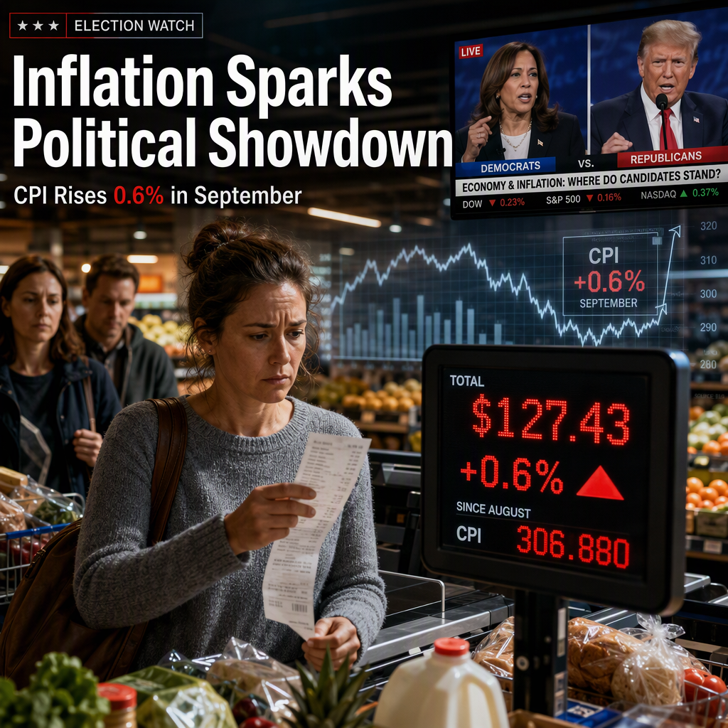 U.S. CPI Rises 0.6% in September Amid Political Clash Over Inflation and Economic Growth