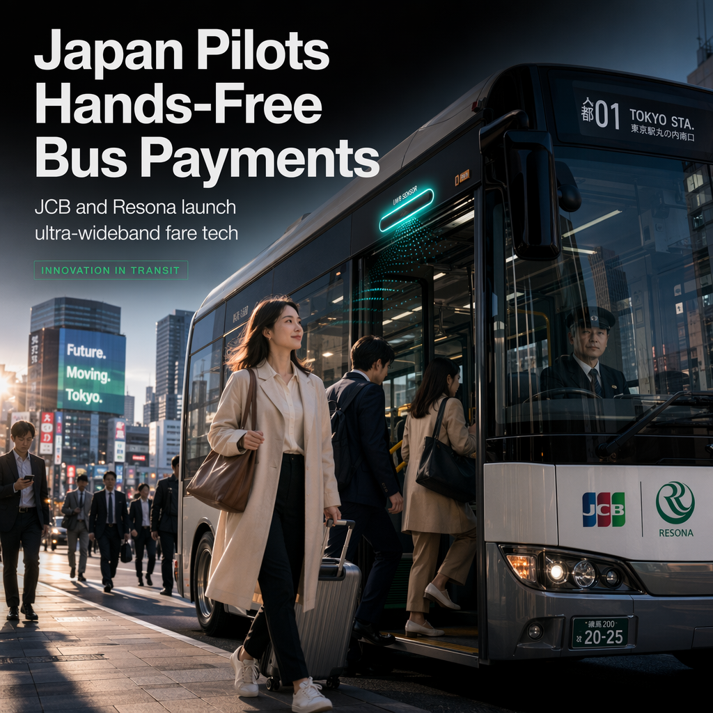 JCB and Resona to Pilot Hands-Free Bus Fare Payments in Japan Using Ultra-Wideband Technology