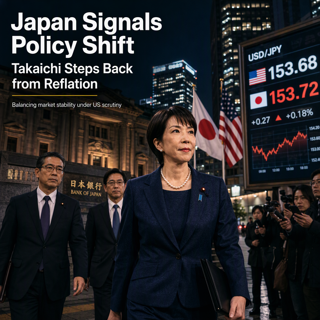 Japan PM Takaichi Signals Shift Away from Reflationary Policy Amid US Pressure