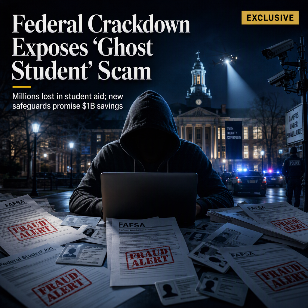 Federal Crackdown Targets 'Ghost Student' Scam Draining Millions from Student Aid System