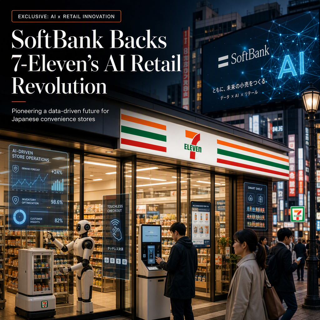 SoftBank Invests in 7-Eleven Owner to Advance AI-Driven Retail Initiatives