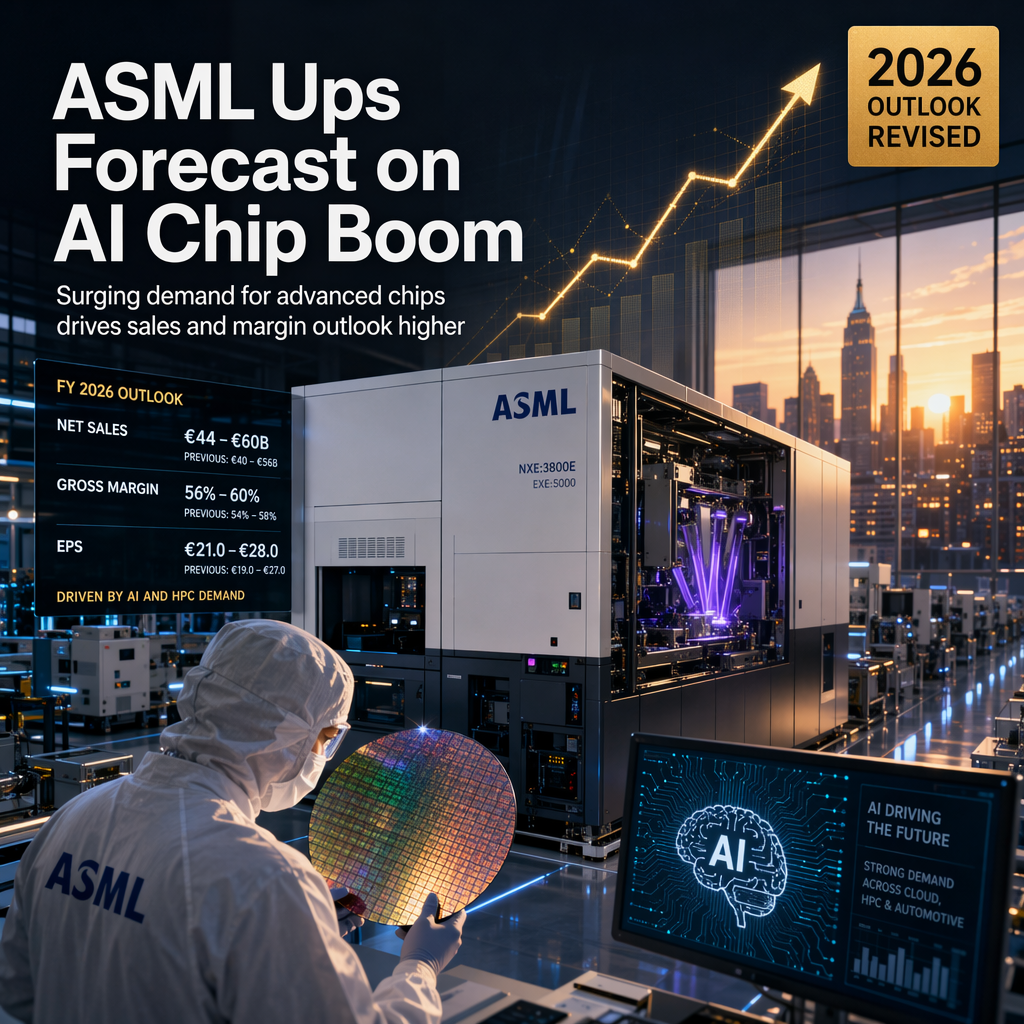 ASML Raises Full-Year Sales Forecast Again Amid Surging AI Chip Demand