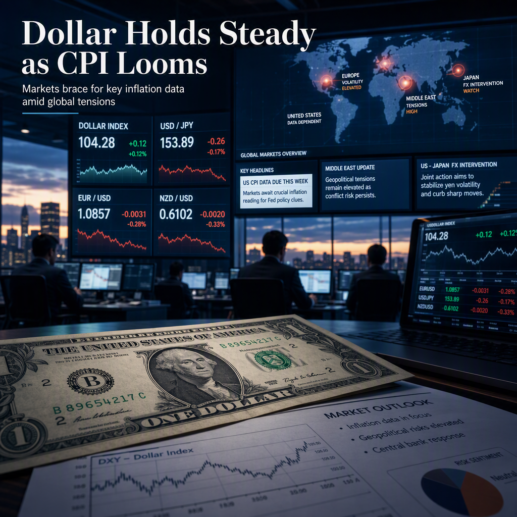 US Dollar Holds Steady as Markets Await Key Inflation Data Amid Middle East Tensions and Joint US-Japan FX Intervention