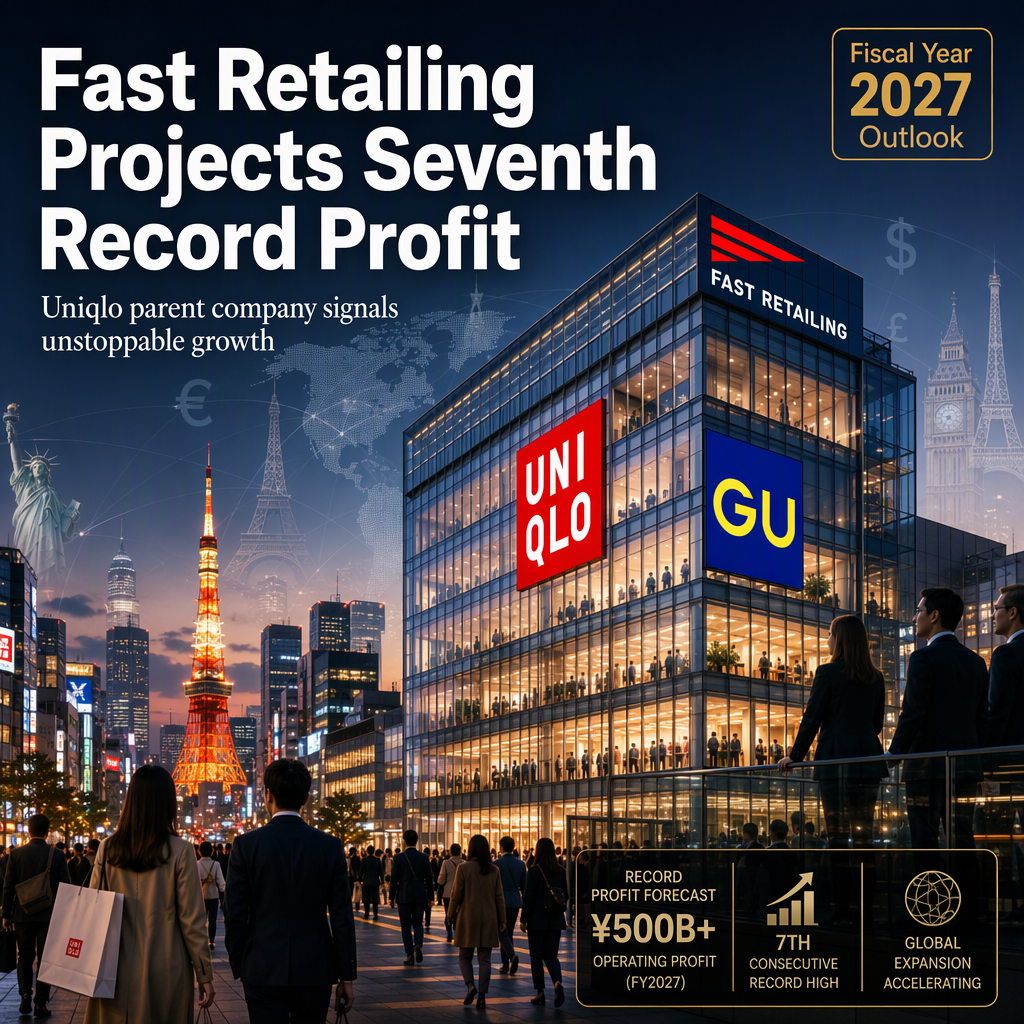 Fast Retailing Forecasts Seventh Consecutive Record Profit for Fiscal Year Ending August 2027