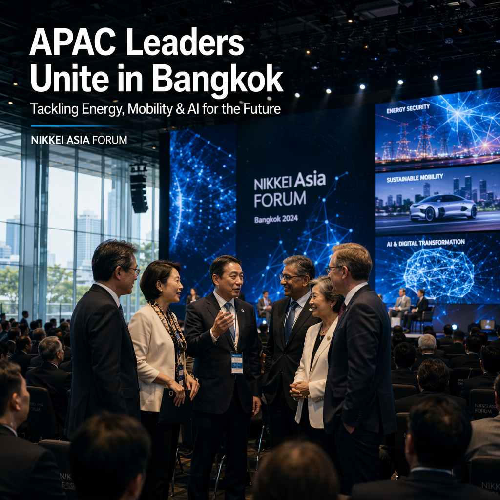 Nikkei Asia Forum Gathers APAC Leaders in Bangkok to Tackle Energy, Mobility, and AI Challenges