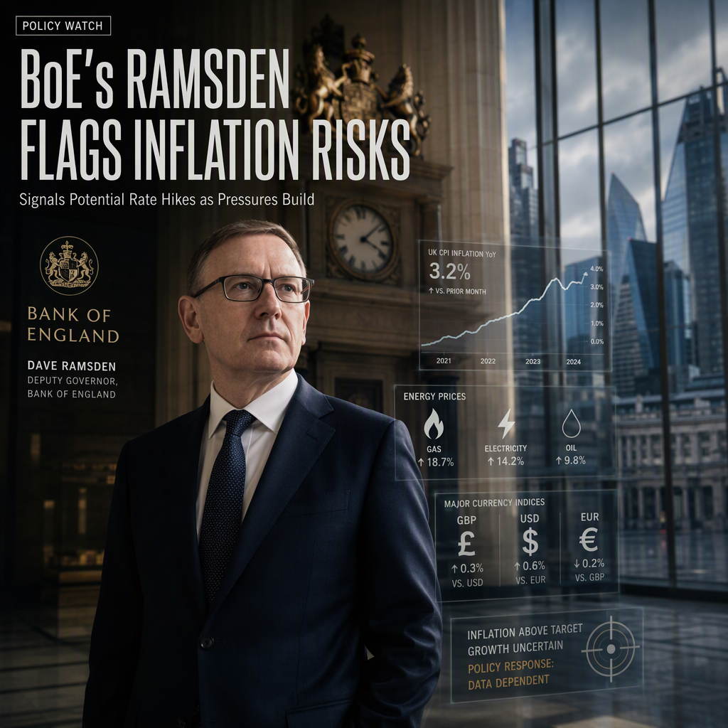 BoE’s Ramsden Signals Potential Rate Hikes Amid Rising Inflation Risks