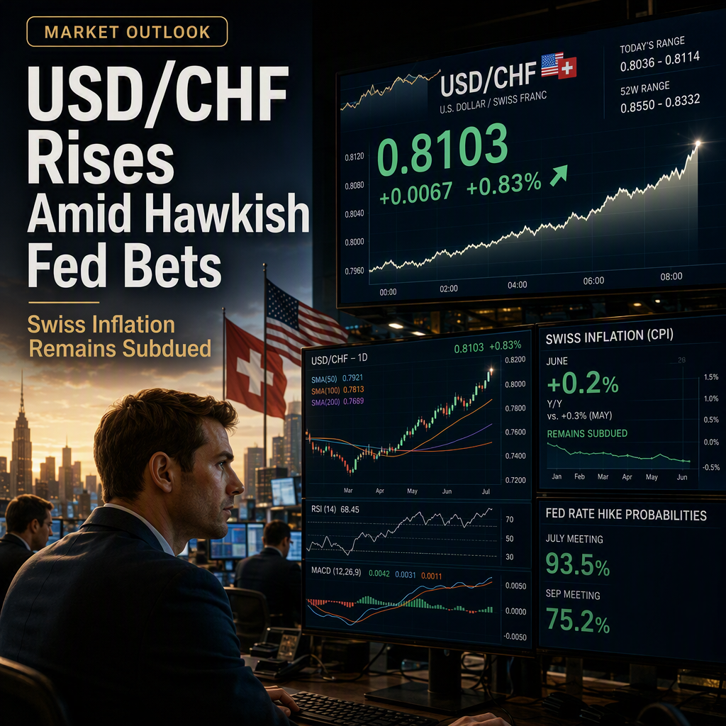 USD/CHF Extends Recovery as Fed Rate Hike Bets Rise and Swiss Inflation Remains Subdued
