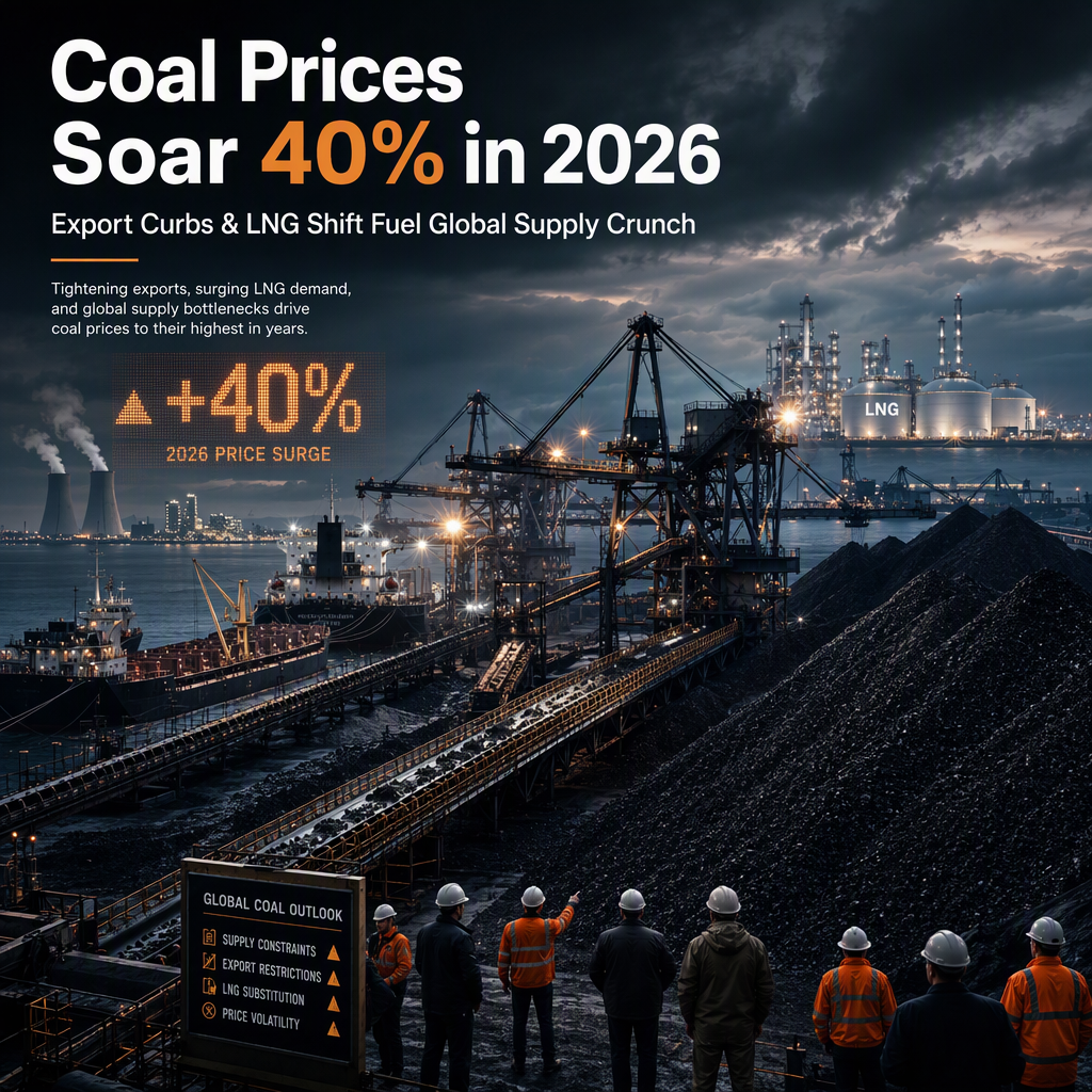 Coal Prices Surge 40% in 2026 Amid LNG Substitution and Export Uncertainty