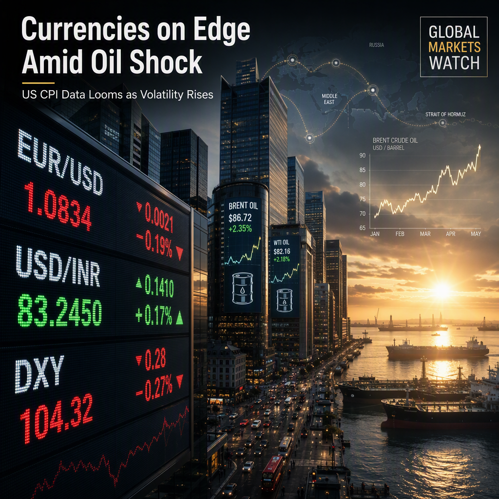 Global Currencies Trade Cautiously Ahead of US CPI Data Amid Surging Oil Prices and Geopolitical Tensions