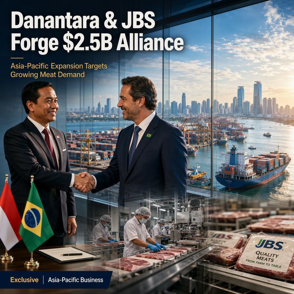 Indonesia's Danantara to Invest $2.5 Billion in Joint Venture with Brazil's JBS Targeting Asia-Pacific Expansion