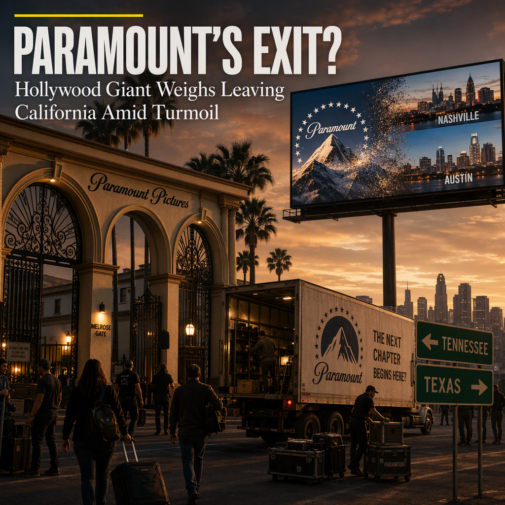 Paramount Considers Leaving California Amid Merger Talks and Regulatory Pushback