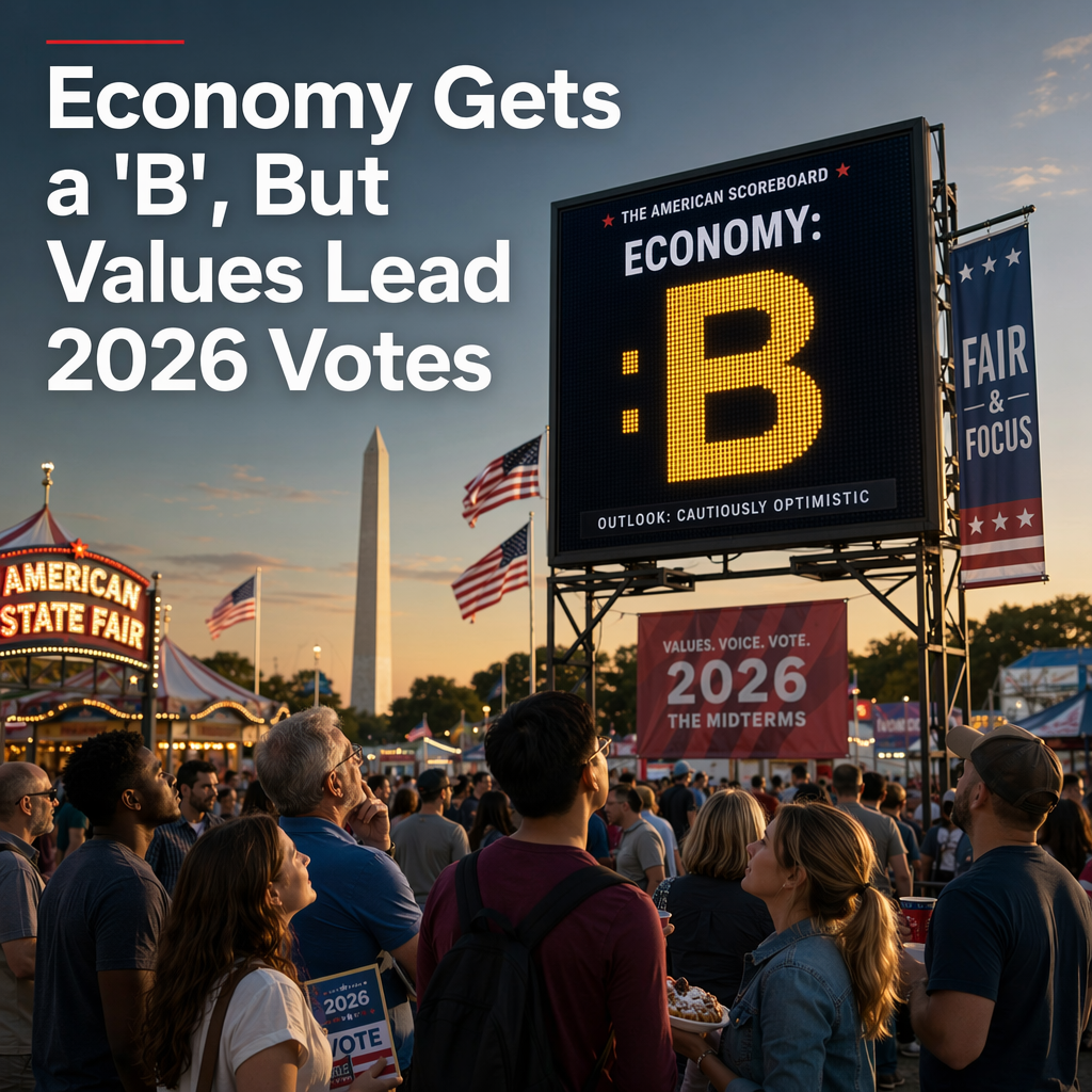 Americans Give Economy Passing Grades but Say Values, Not Finances, Will Drive 2026 Votes