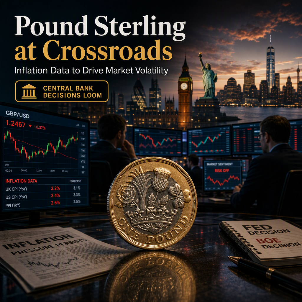 Pound Sterling Faces Key Inflation Tests Ahead of Fed and BoE Decisions