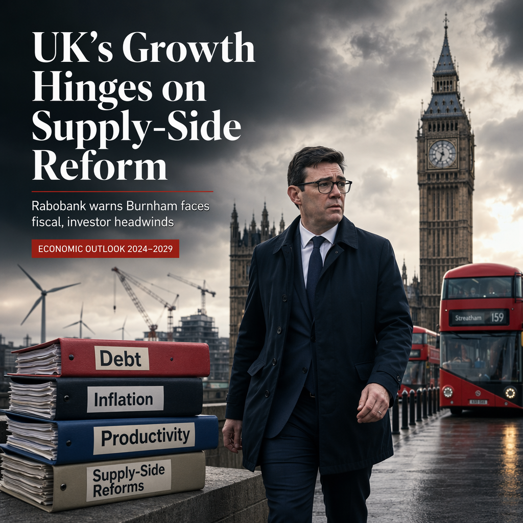 Rabobank: UK's Economic Outlook Hinges on Supply-Side Reforms Under Burnham