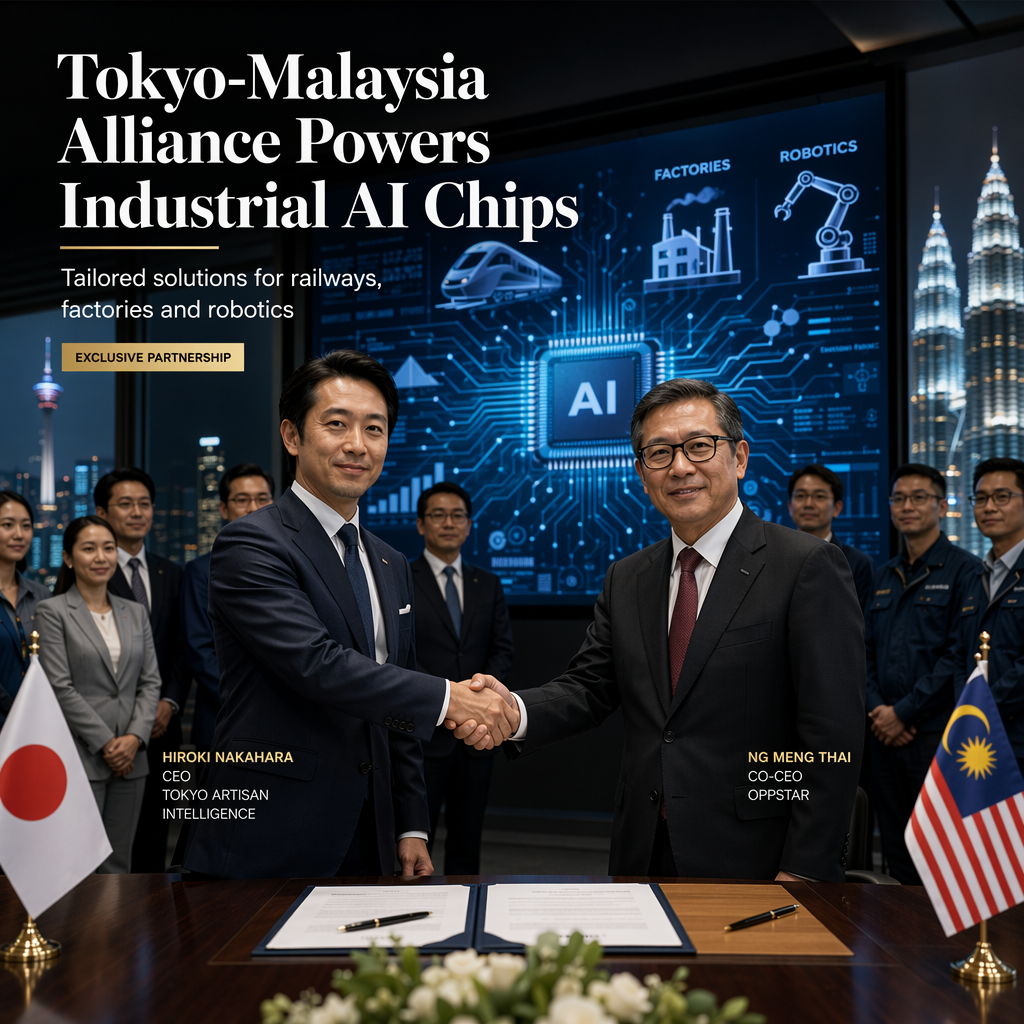 Tokyo Artisan Intelligence Partners with Malaysia's Oppstar to Launch AI Chip Production for Industrial Niches