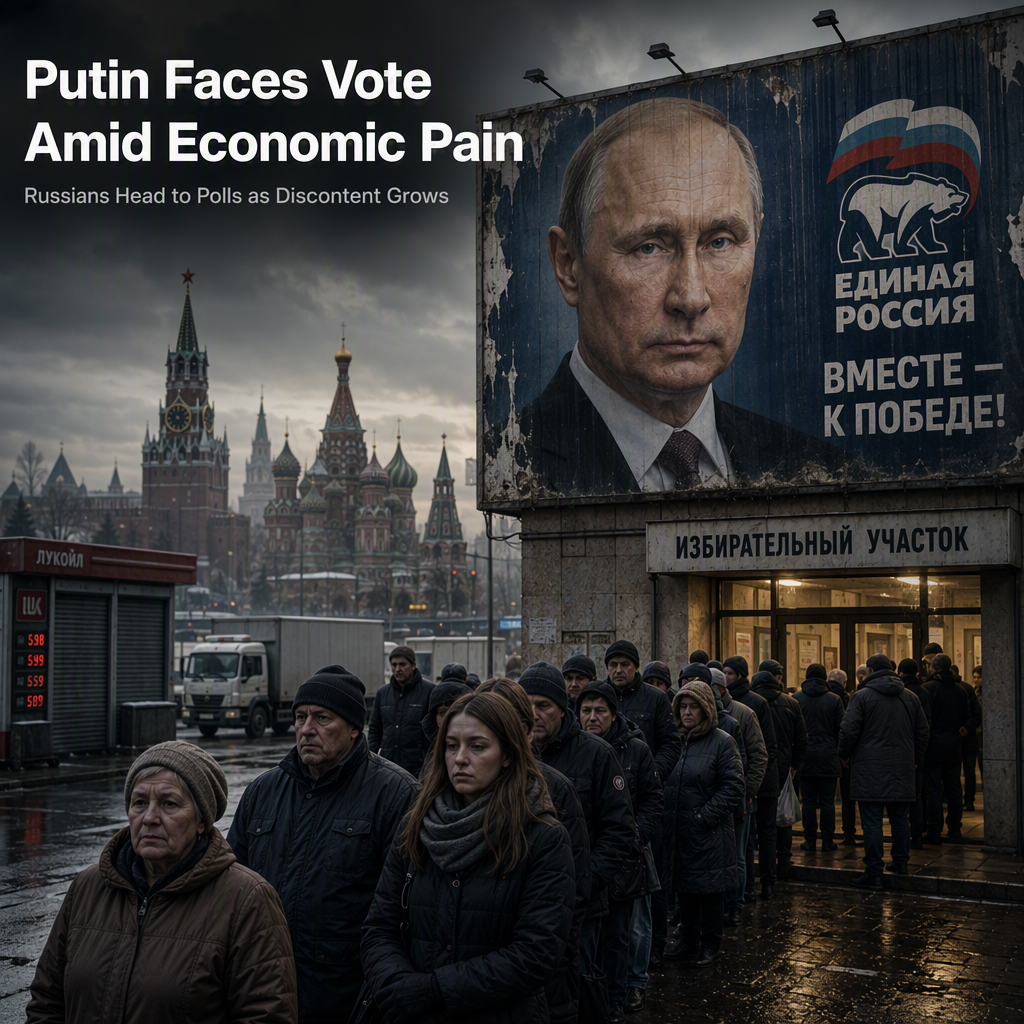 Putin Faces Election Amid Mounting Economic Strain and Public Discontent in Russia