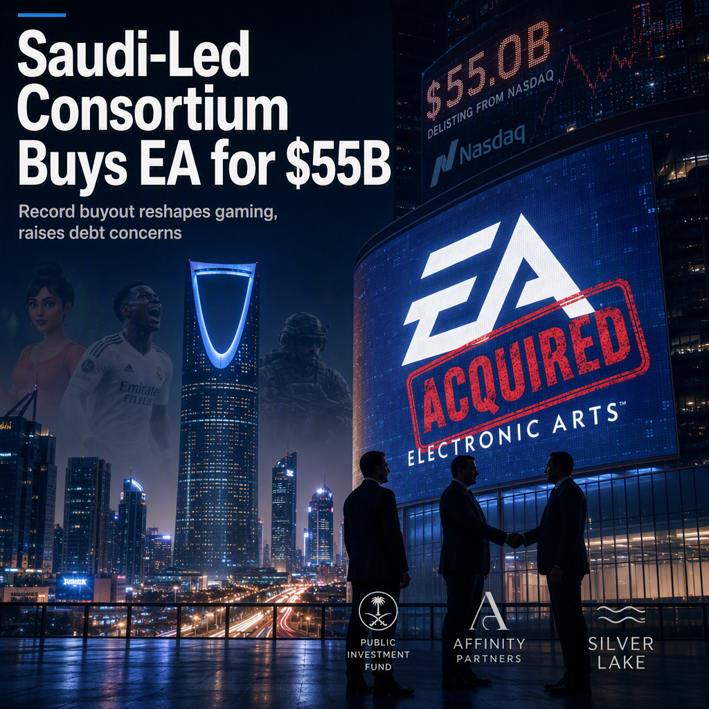 Saudi-Led Consortium, Including Kushner's Affinity, Acquires Electronic Arts for $55 Billion in Record Buyout