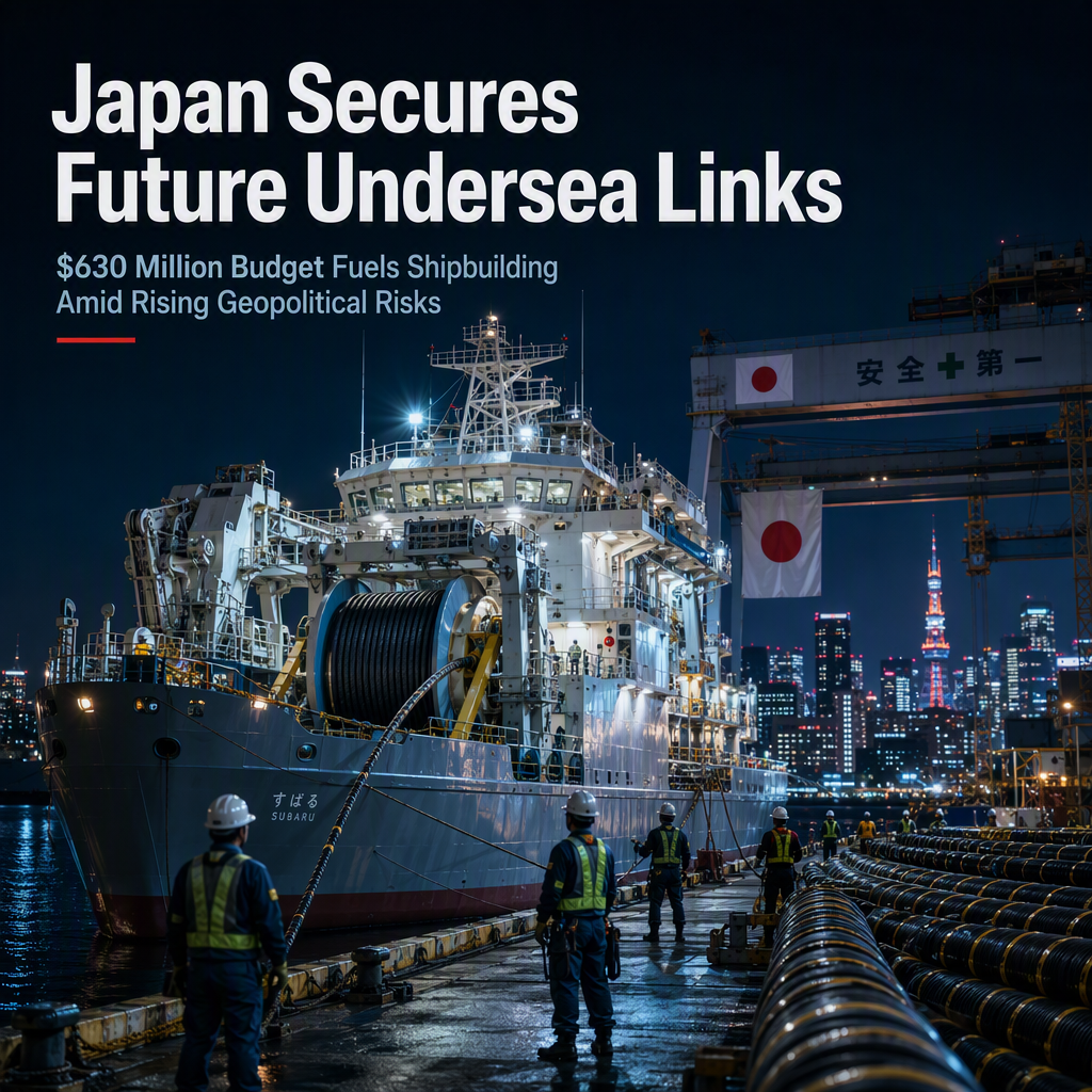 Japan Plans $630 Million Budget to Boost Domestic Undersea Cable Ship Procurement Amid Rising Geopolitical Risks
