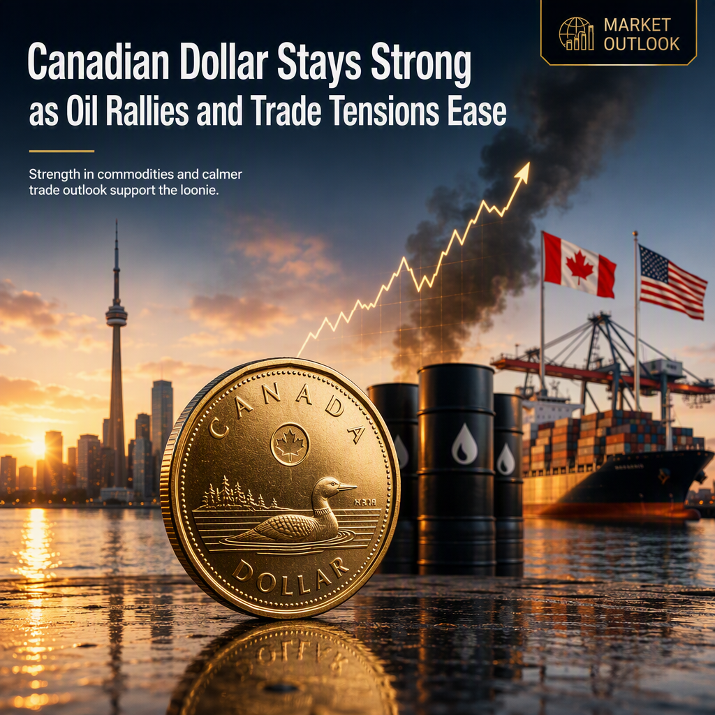 Canadian Dollar Holds Firm as Oil Prices Surge and US Trade Tensions Ease