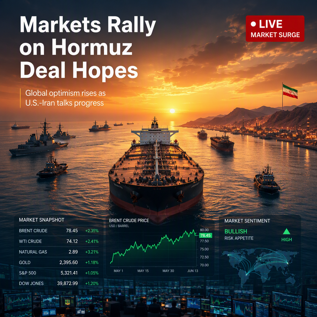 Markets Rally Amid Hopes for Iran-U.S. Deal to Reopen Strait of Hormuz
