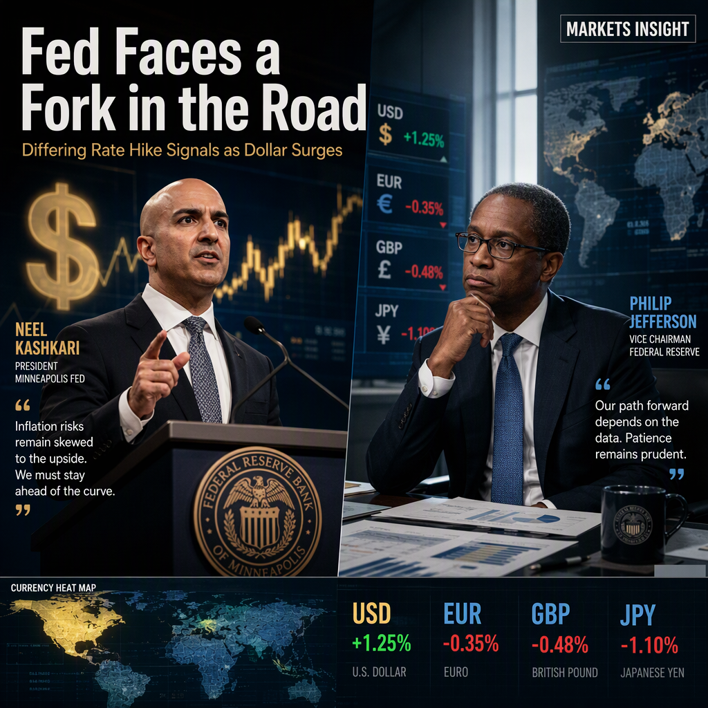 Fed Officials Signal Diverging Approaches on Future Rate Hikes Amid Strong US Dollar Performance