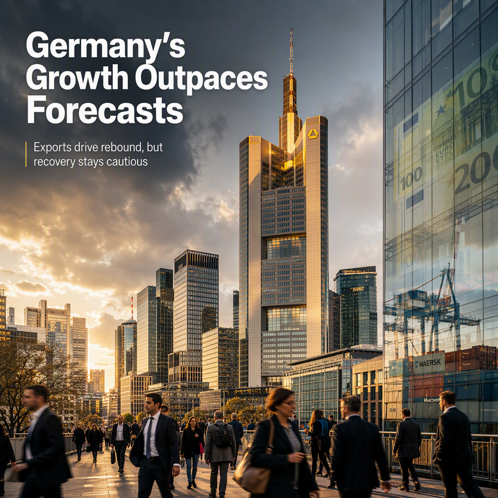 German GDP Growth Surprises on Upside but Recovery Remains Moderate, Says Commerzbank