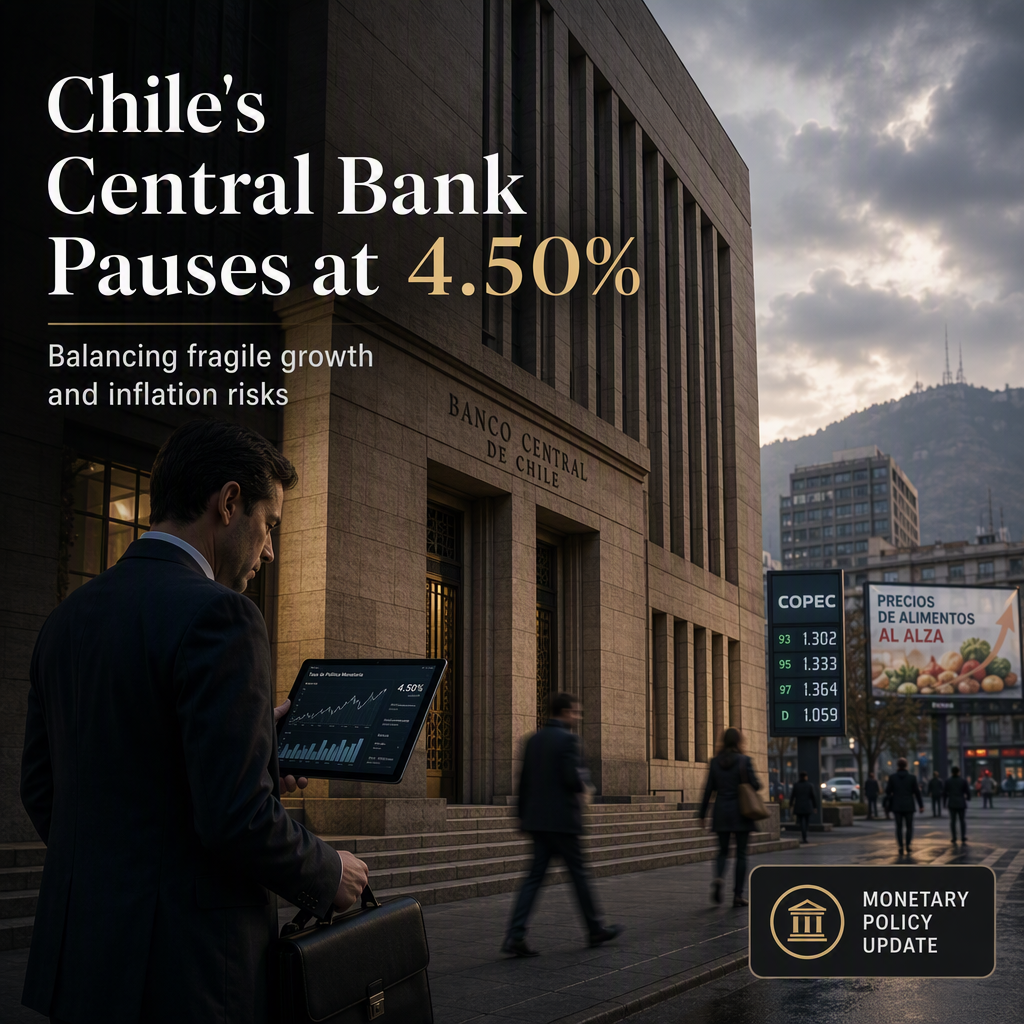 Central Bank of Chile Holds Rates at 4.50% Amid Fragile Growth and Inflation Risks