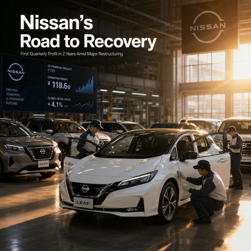 Nissan Returns to Profit in Q1, Maintains Full-Year Outlook Amid Restructuring