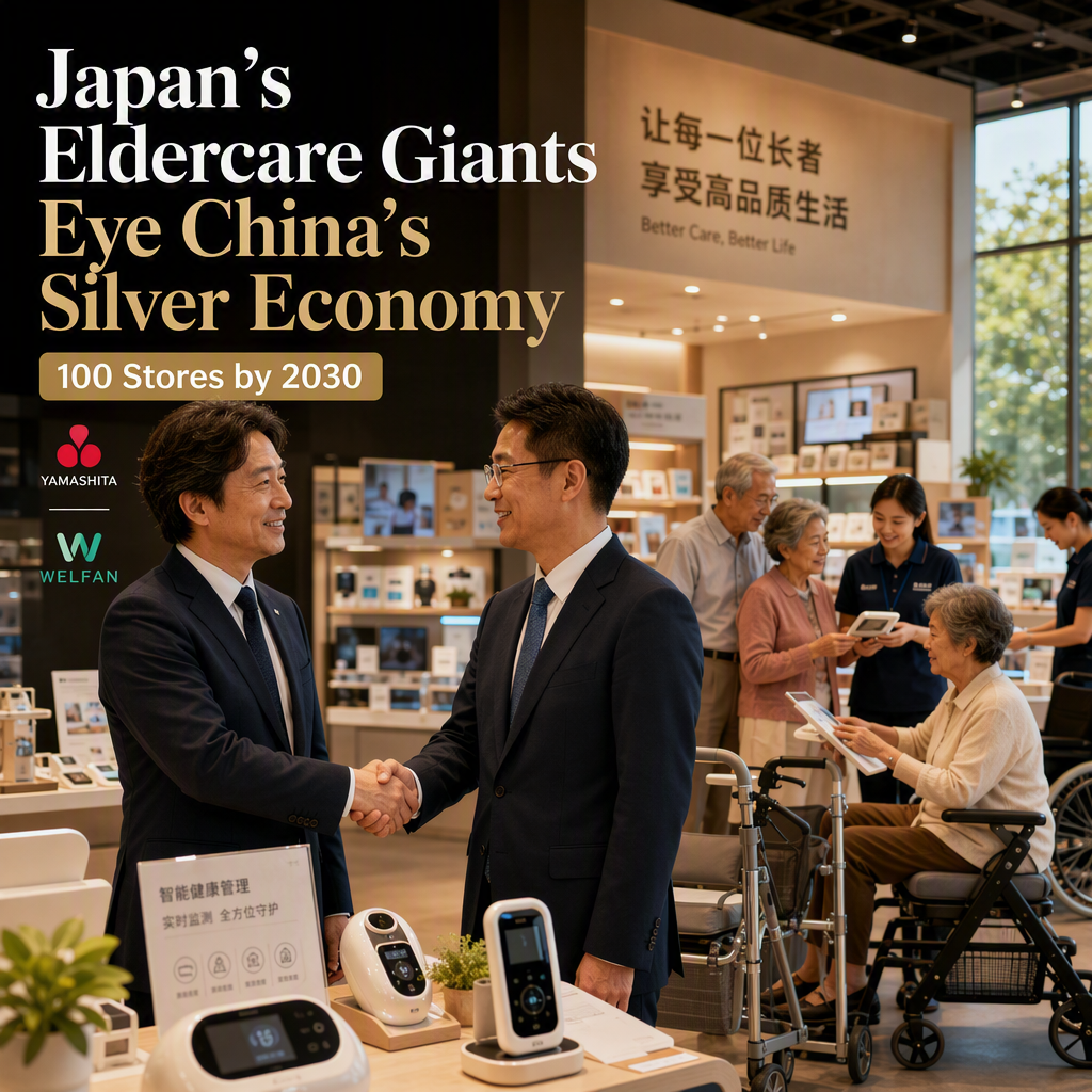 Japanese Nursing Care Retailers Yamashita and Welfan Target China's Expanding Silver Economy with 100-Store Plan