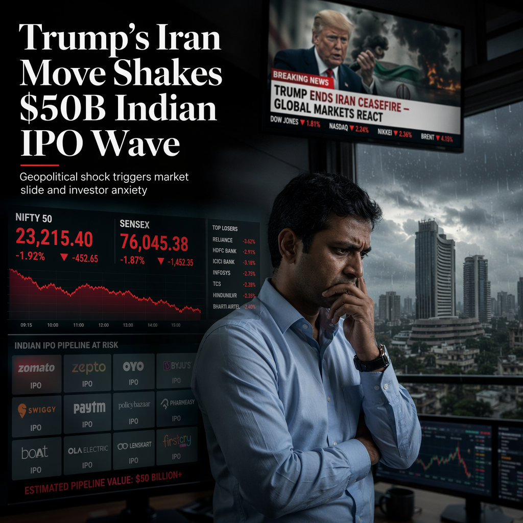 Trump's Iran Ceasefire Decision Threatens $50 Billion Indian IPO Pipeline Amid Market Slump