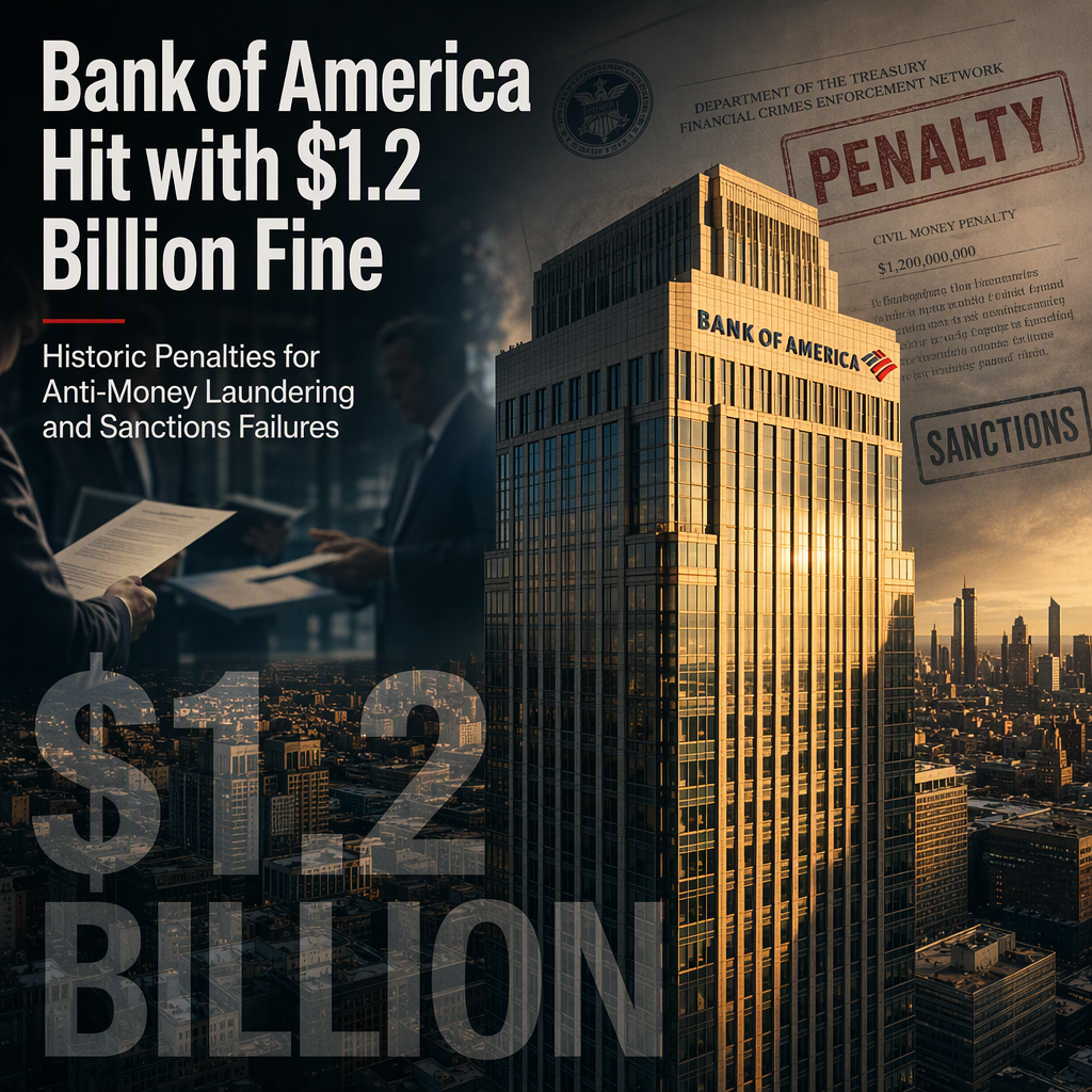Bank of America Fined $1.2 Billion for Historic Anti-Money Laundering and Sanctions Failures