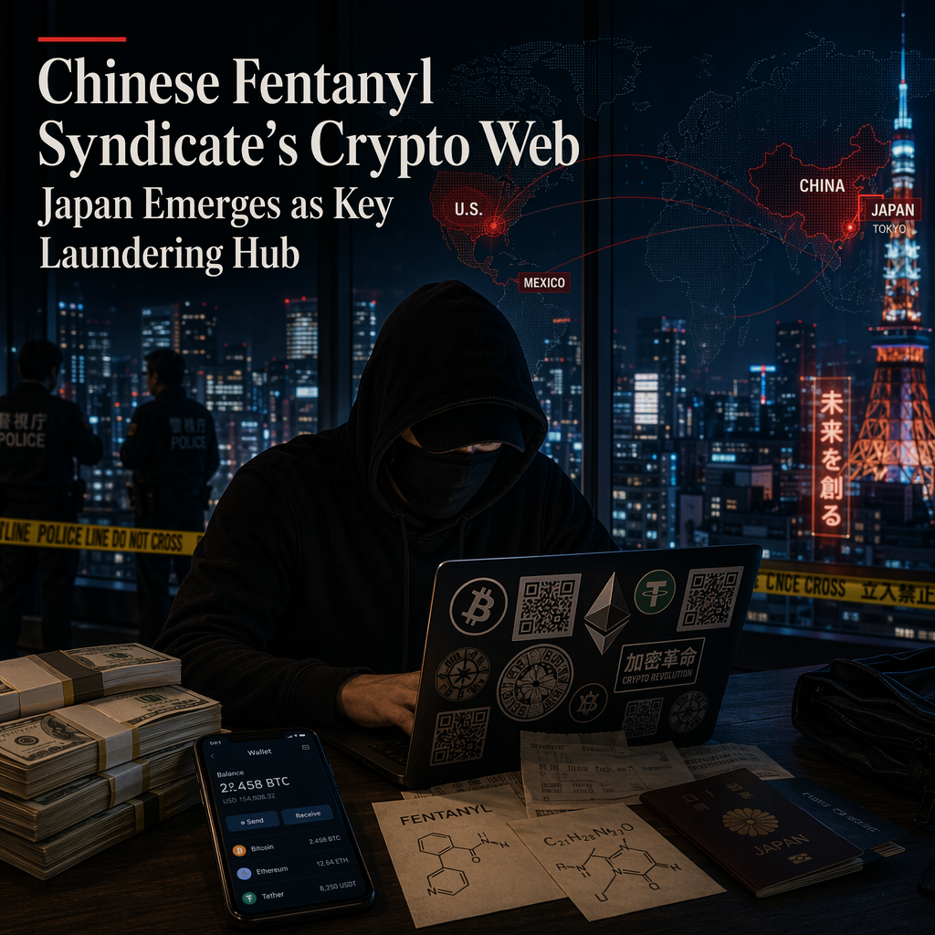 Chinese Fentanyl Network Suspected of Crypto Fraud and Money Laundering via Japan Base
