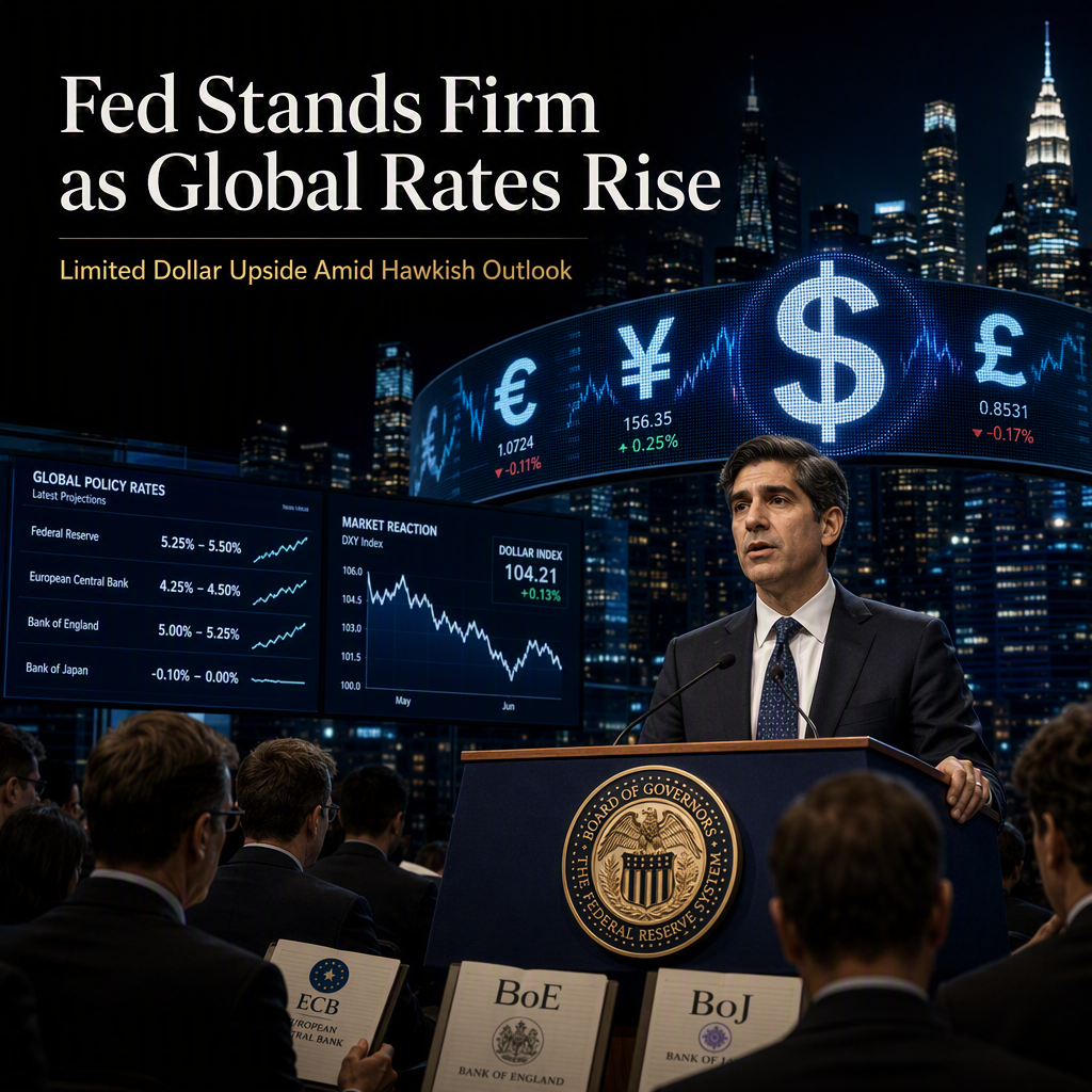 Fed's Hawkish Stance Limits US Dollar Upside Amid Global Rate Hikes