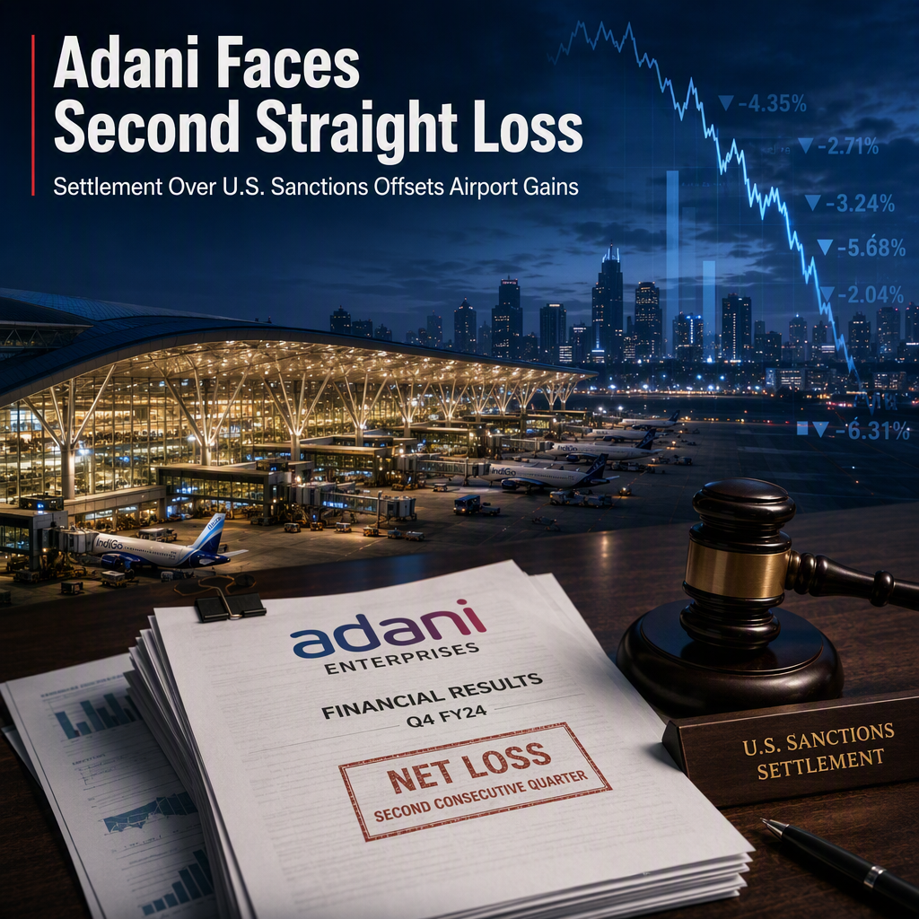 Adani Enterprises Posts Second Consecutive Quarterly Loss After U.S. Sanctions Settlement
