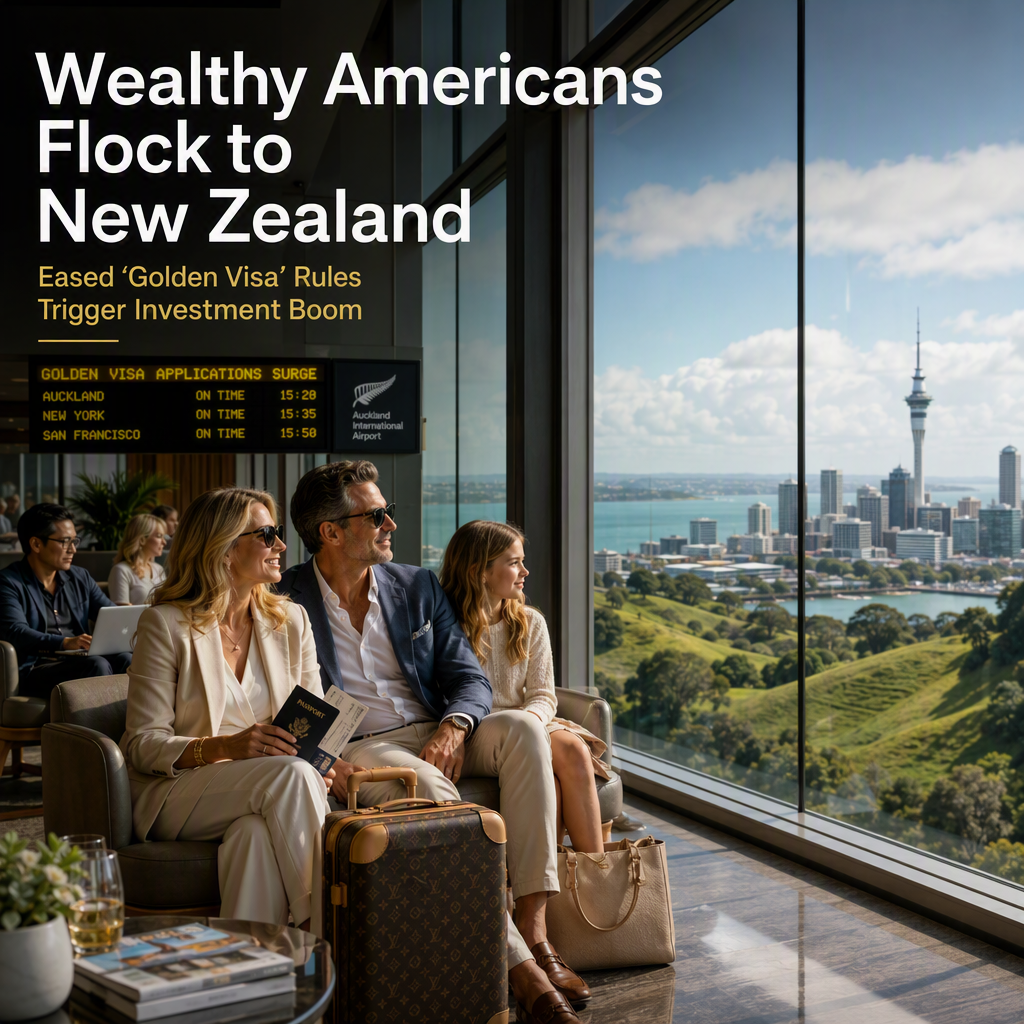 Surge in Wealthy Americans Seeking New Zealand 'Golden Visas' After Eased Rules