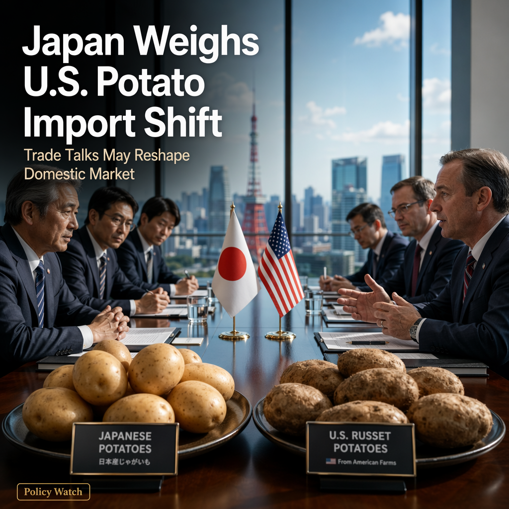 Japan Considers Lifting Ban on U.S. Potato Imports Amid Trade Negotiations