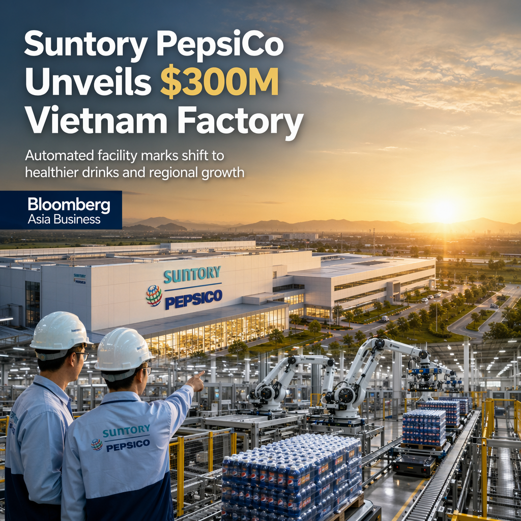 Suntory PepsiCo Launches $300 Million Vietnam Factory to Meet Rising Demand for Healthier Drinks