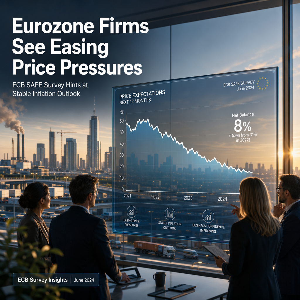 ECB SAFE Survey Signals Easing Price Pressures Among Eurozone Firms