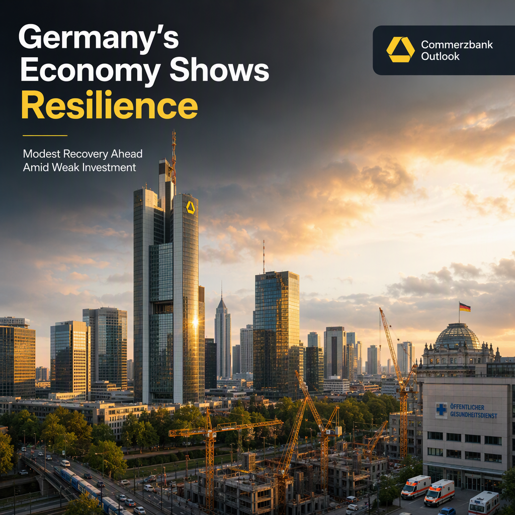 Commerzbank Sees Germany's Economy Resilient but Forecasts Only Modest Recovery Amid Investment Weakness