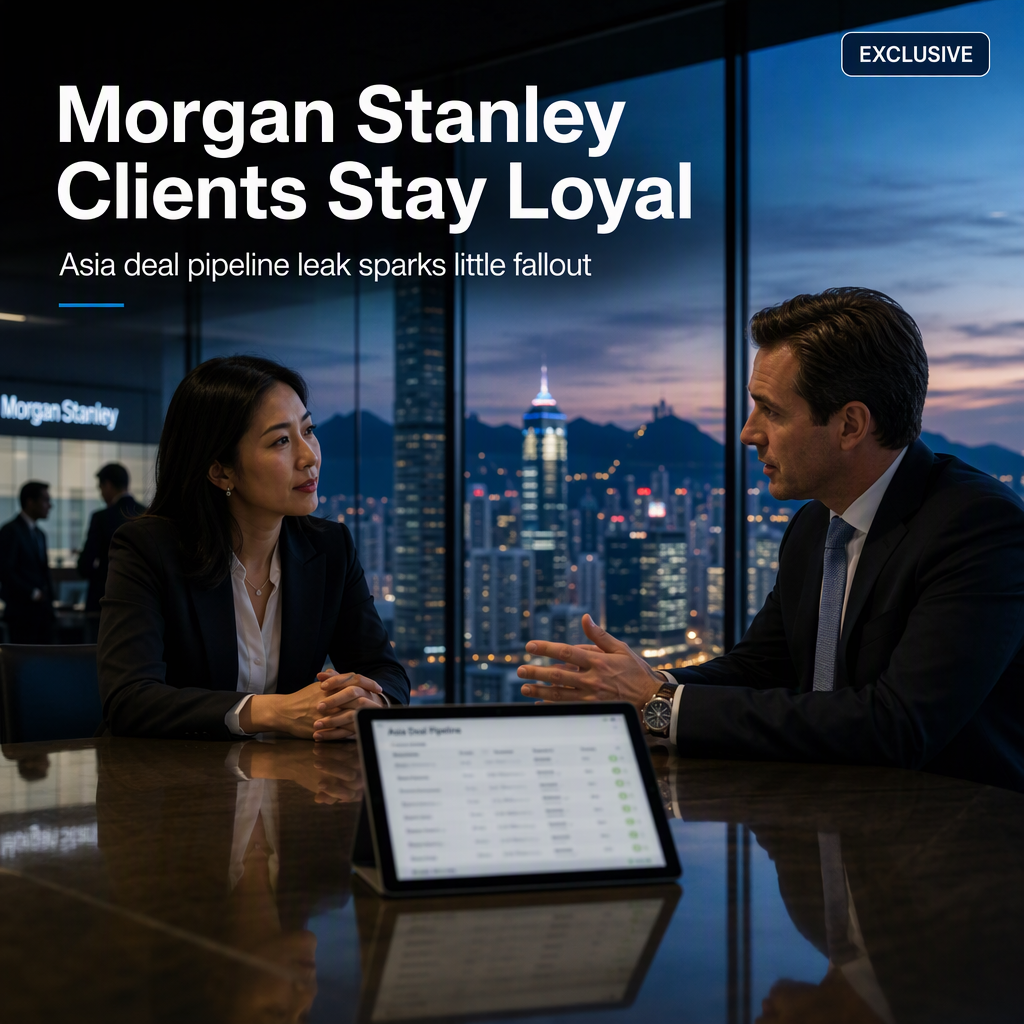 Morgan Stanley Clients Remain Loyal Despite Asia Deal Pipeline Leak