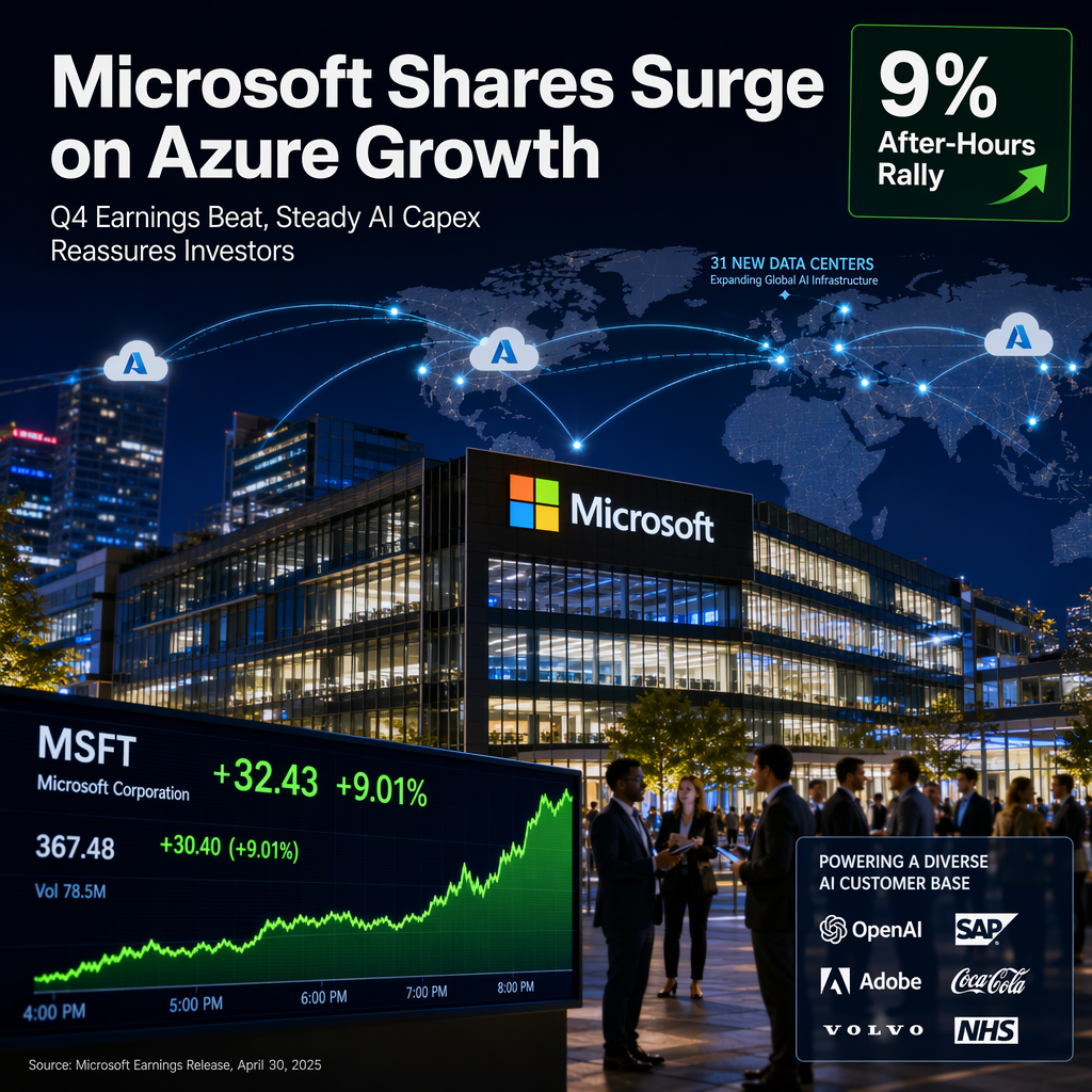 Microsoft Surges After Strong Q4 Earnings and Steady AI Capex Outlook