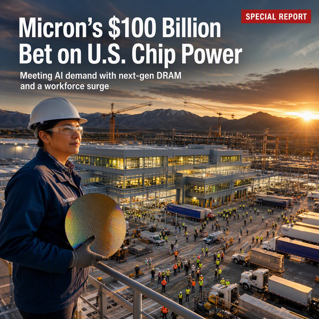 Micron Accelerates U.S. DRAM Production Amid Surging Data Center Demand and $100 Billion Investment