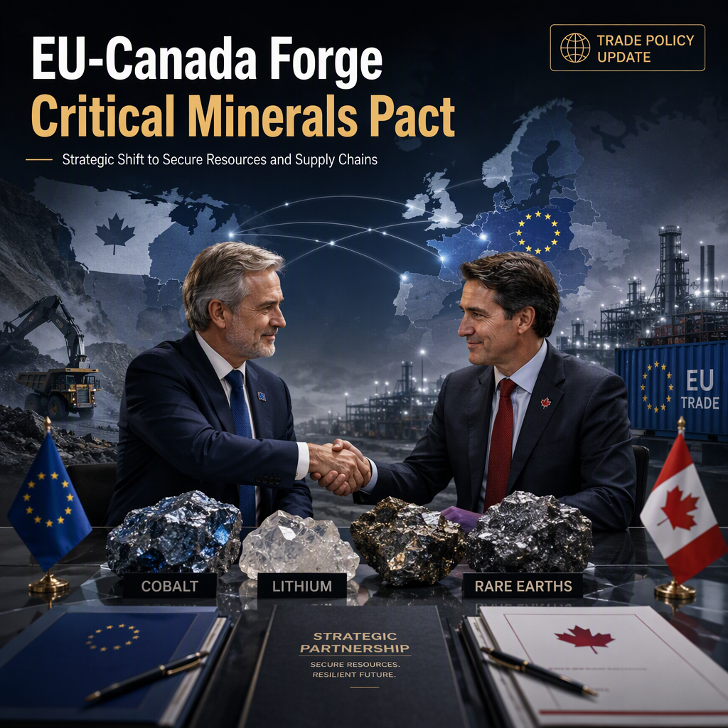 EU Forms Strategic Partnership with Canada on Critical Minerals Amid Trade Policy Shift