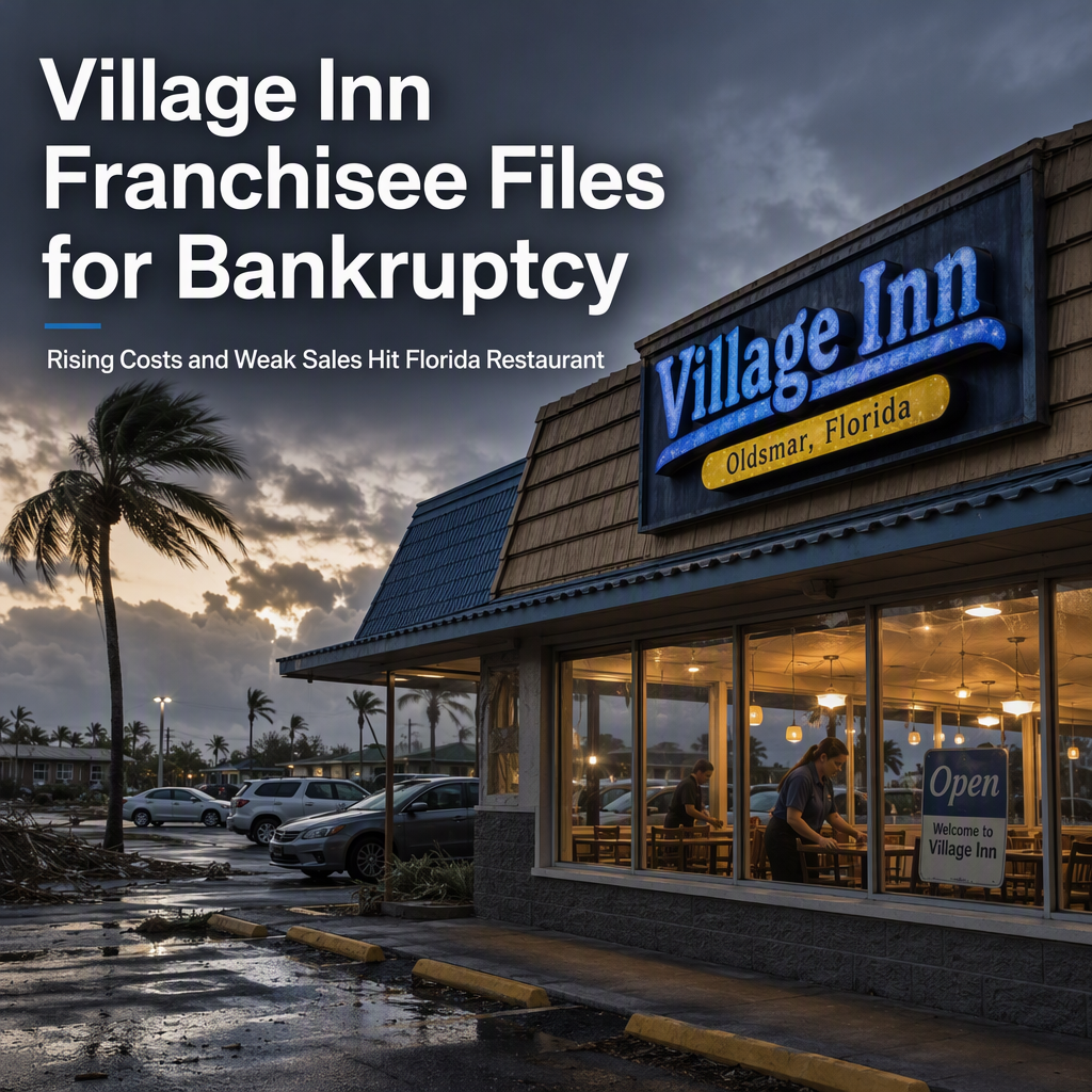 Village Inn Franchisee in Florida Files for Bankruptcy Amid Rising Costs and Weak Sales