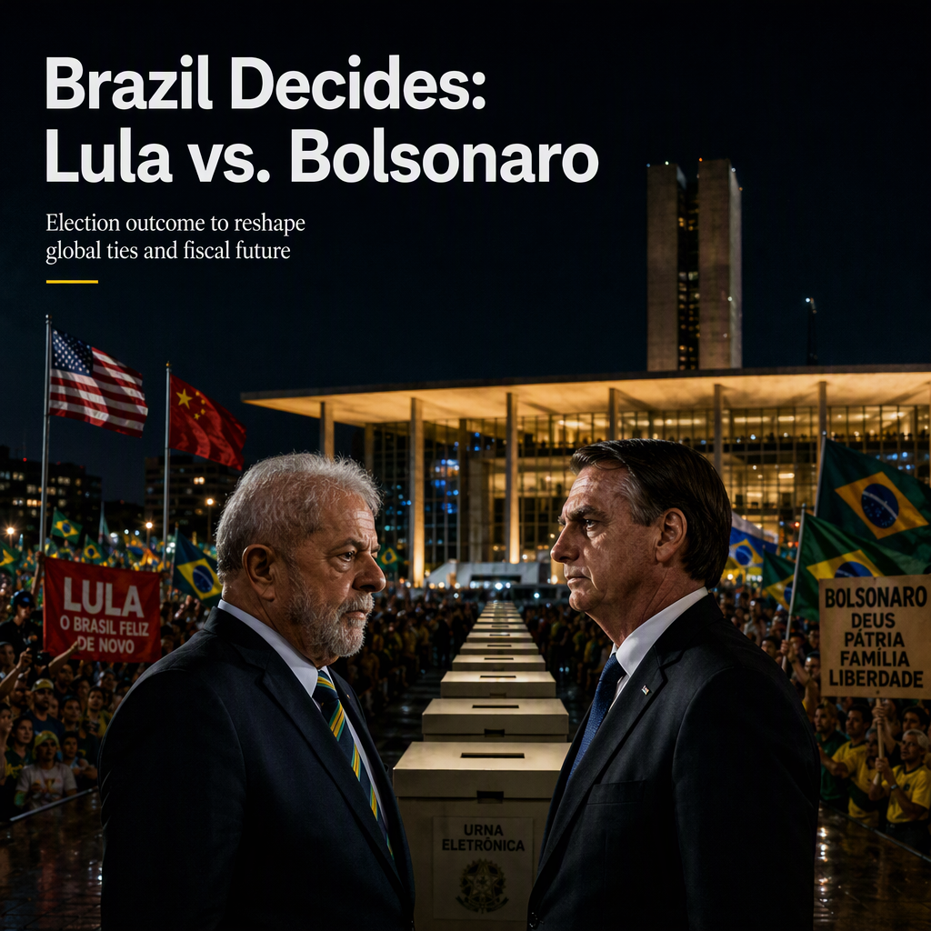 Brazil's Presidential Election Pits Lula Against Bolsonaro Amid Global and Fiscal Stakes