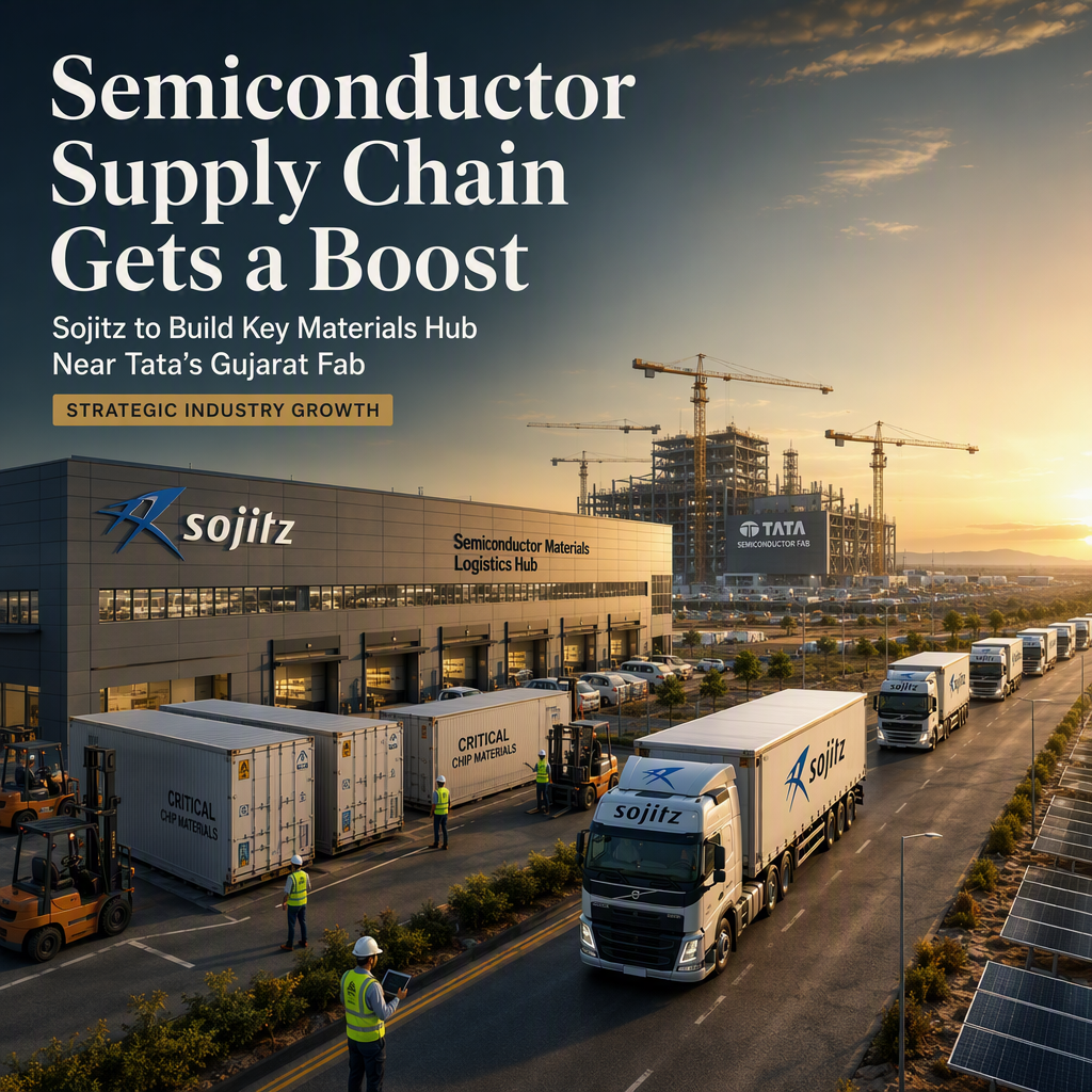Sojitz to Establish Semiconductor Materials Logistics Hub Near Tata's Gujarat Fab in India