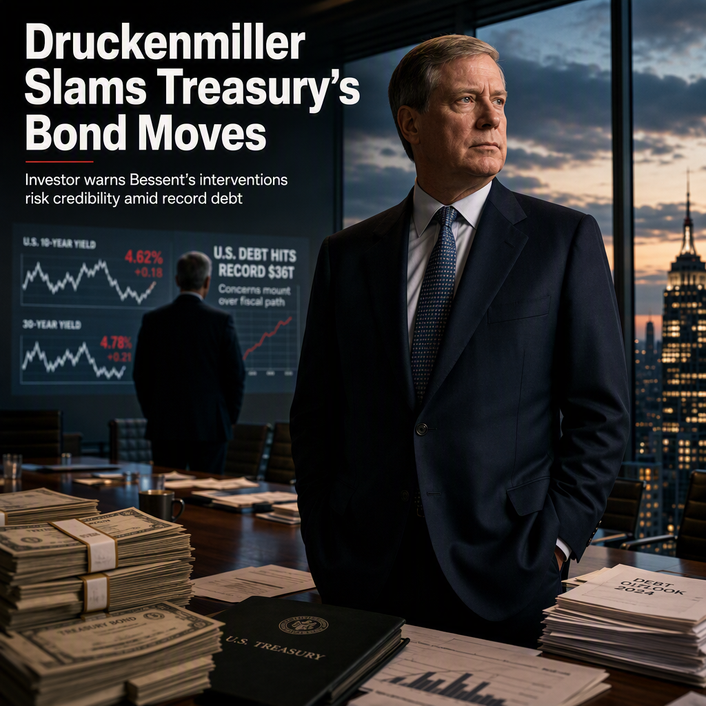 Stanley Druckenmiller Criticizes Treasury Secretary Bessent's Bond Market Interventions