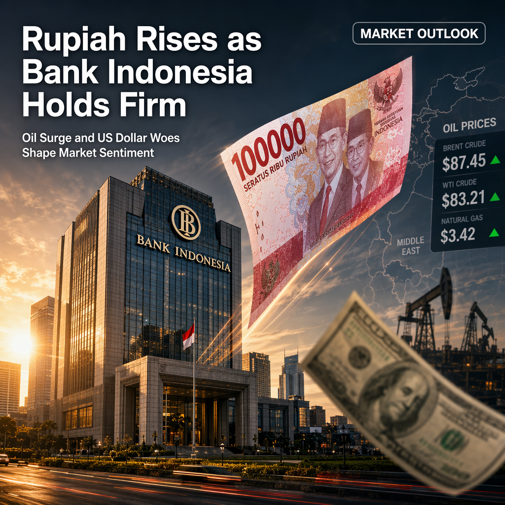 Indonesian Rupiah Strengthens as Bank Indonesia Holds Rates; US Dollar Falters Amid Rising Oil Prices