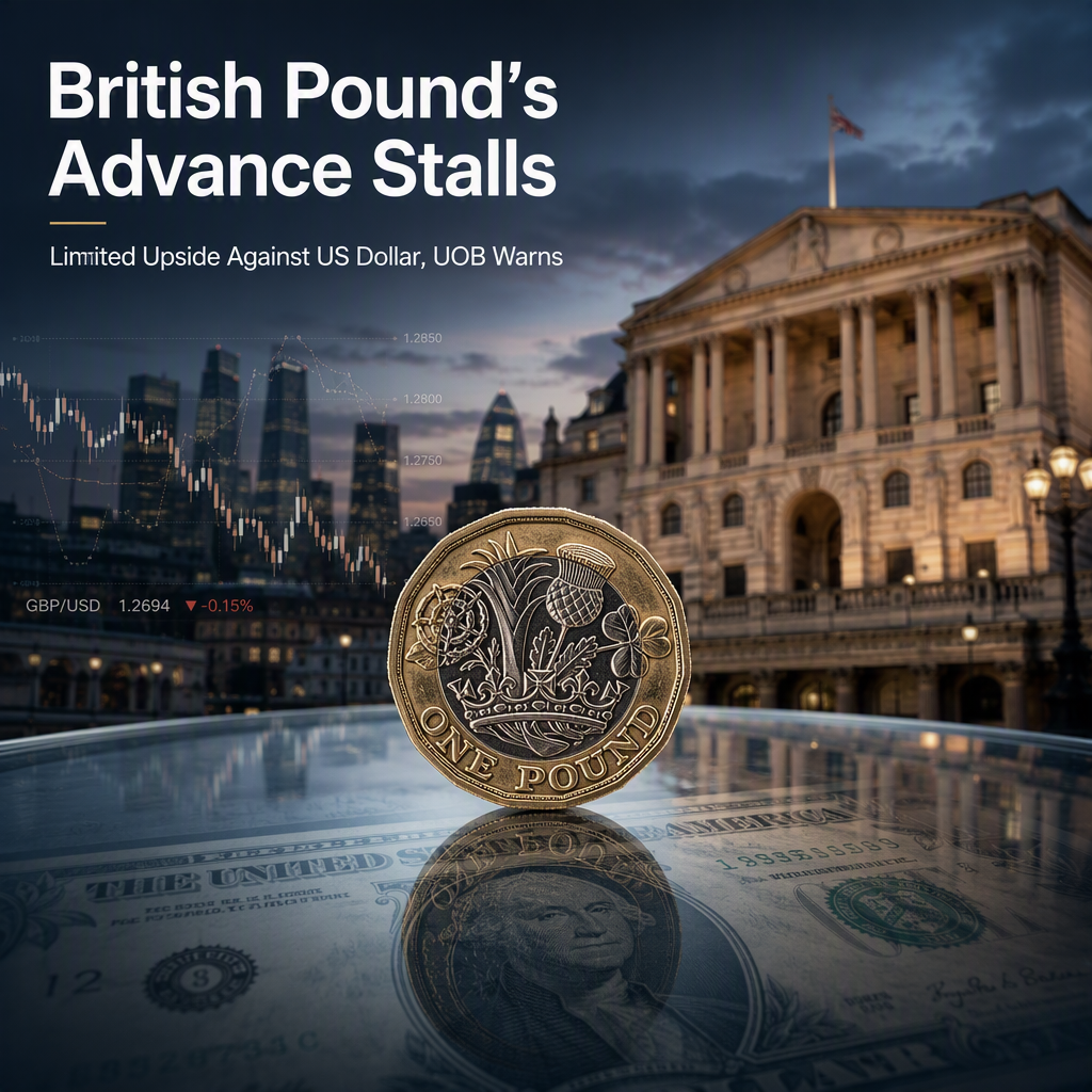 British Pound Faces Limited Upside Against US Dollar, Says UOB
